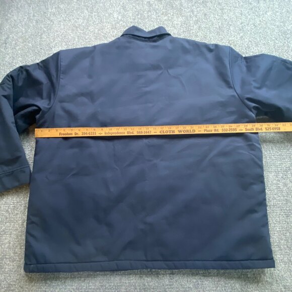 VTG Cintas Work Jacket Mens 2XL‎ Navy Mickey American Truetzschler Patch Quilted - Picture 13 of 14